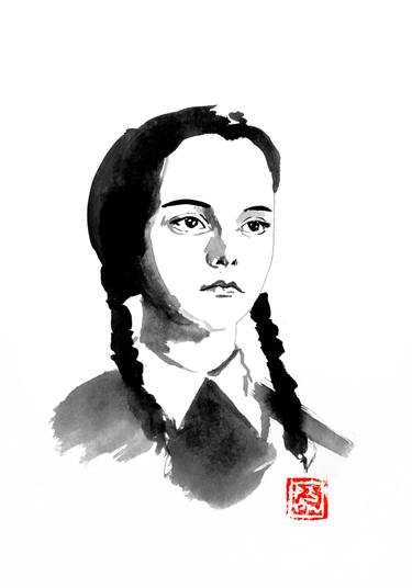 375x536 wednesday adams drawing - Wednesday Drawing