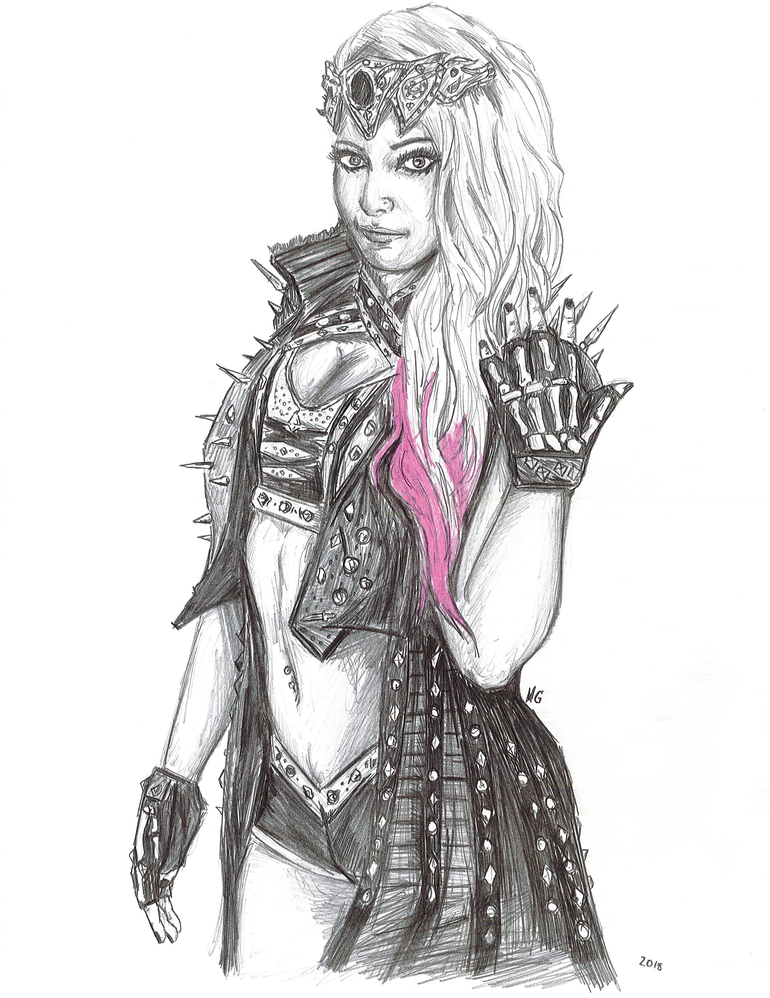 2540x3292 sharing a drawing i did the weekend of backlash alexabliss - Weekend Drawinging
