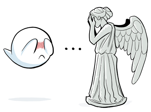 500x374 Image - Weeping Angel Drawing