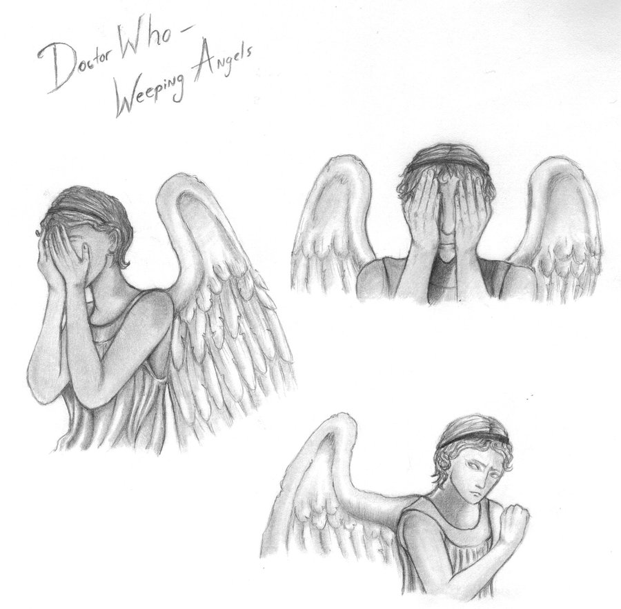 900x883 Weeping Angel Art Drawing Skill - Weeping Angel Drawing