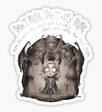 210x230 Weeping Angel Drawing Stickers Redbubble - Weeping Angel Drawing