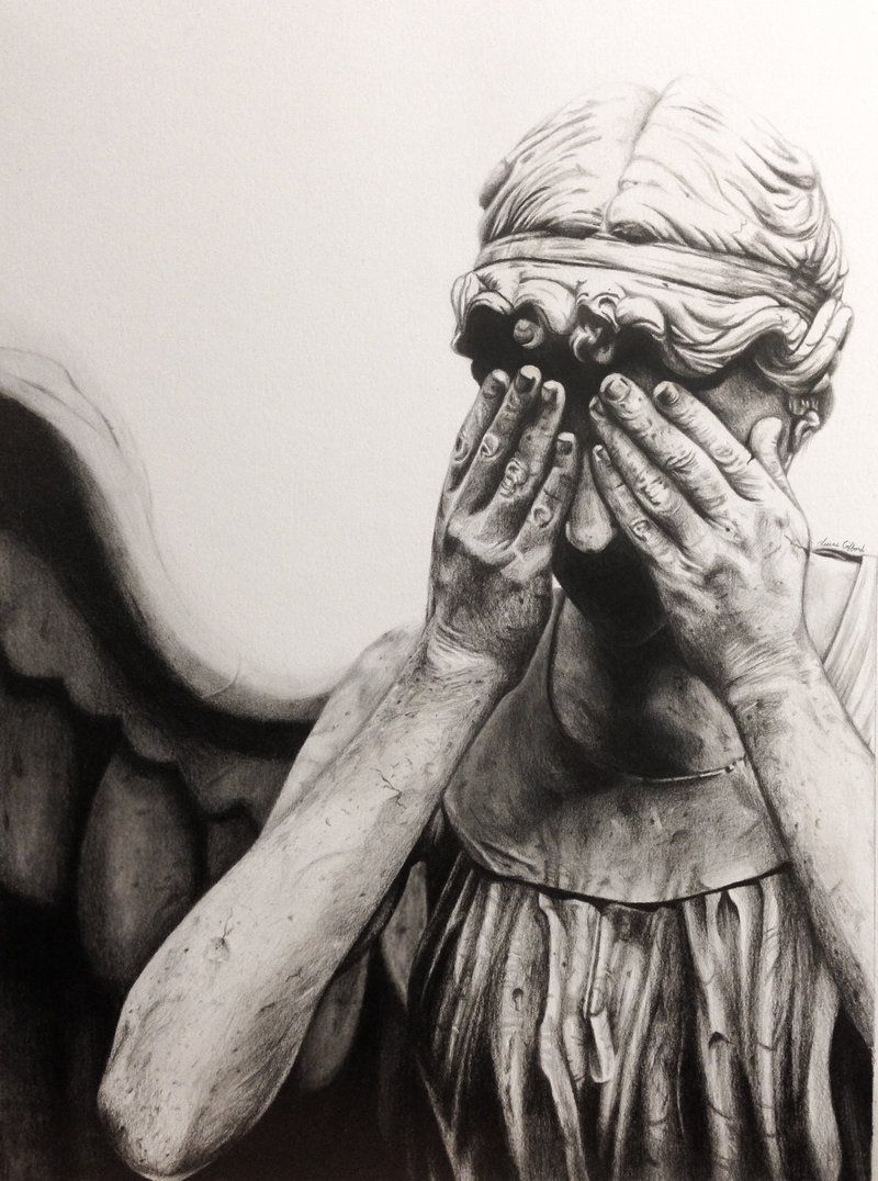 800x1076 Weeping Angel Drawing - Weeping Angel Drawing