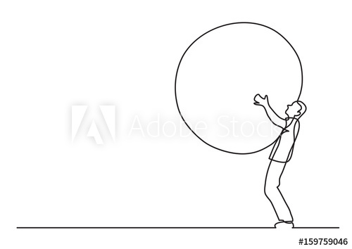 500x354 man carrying weight - Weight Drawing