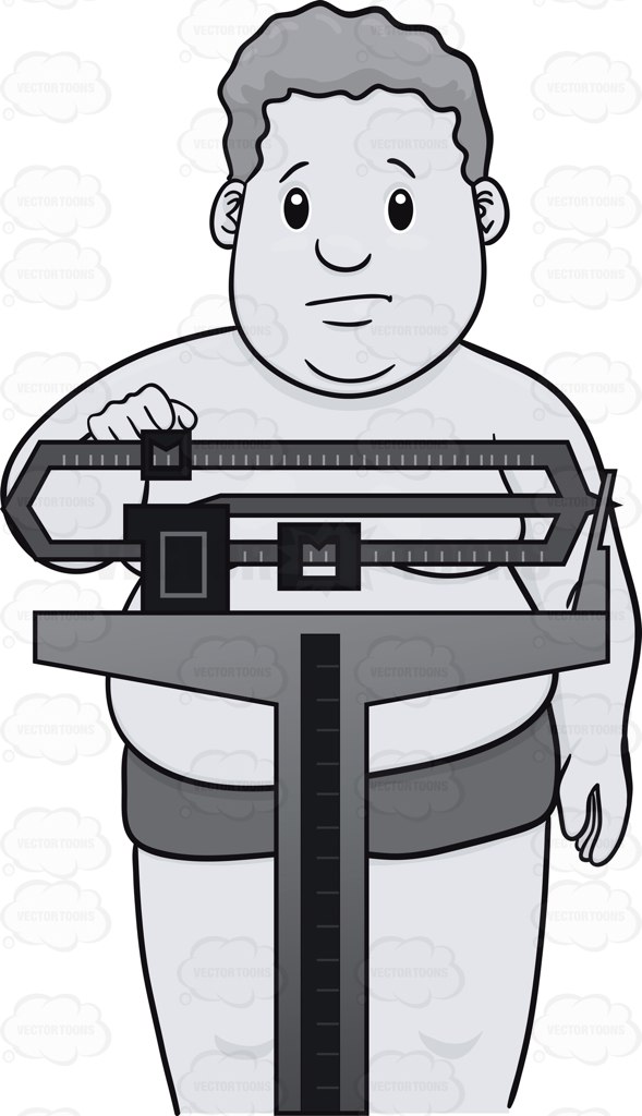 589x1024 Man Weight Scale Clipart Clip Art Images - Weight Scale Drawing