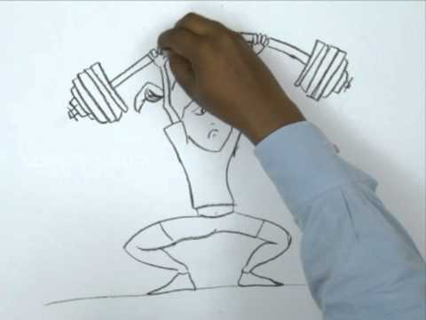 480x360 how to draw a girl weight lifting - Weightlifting Drawing