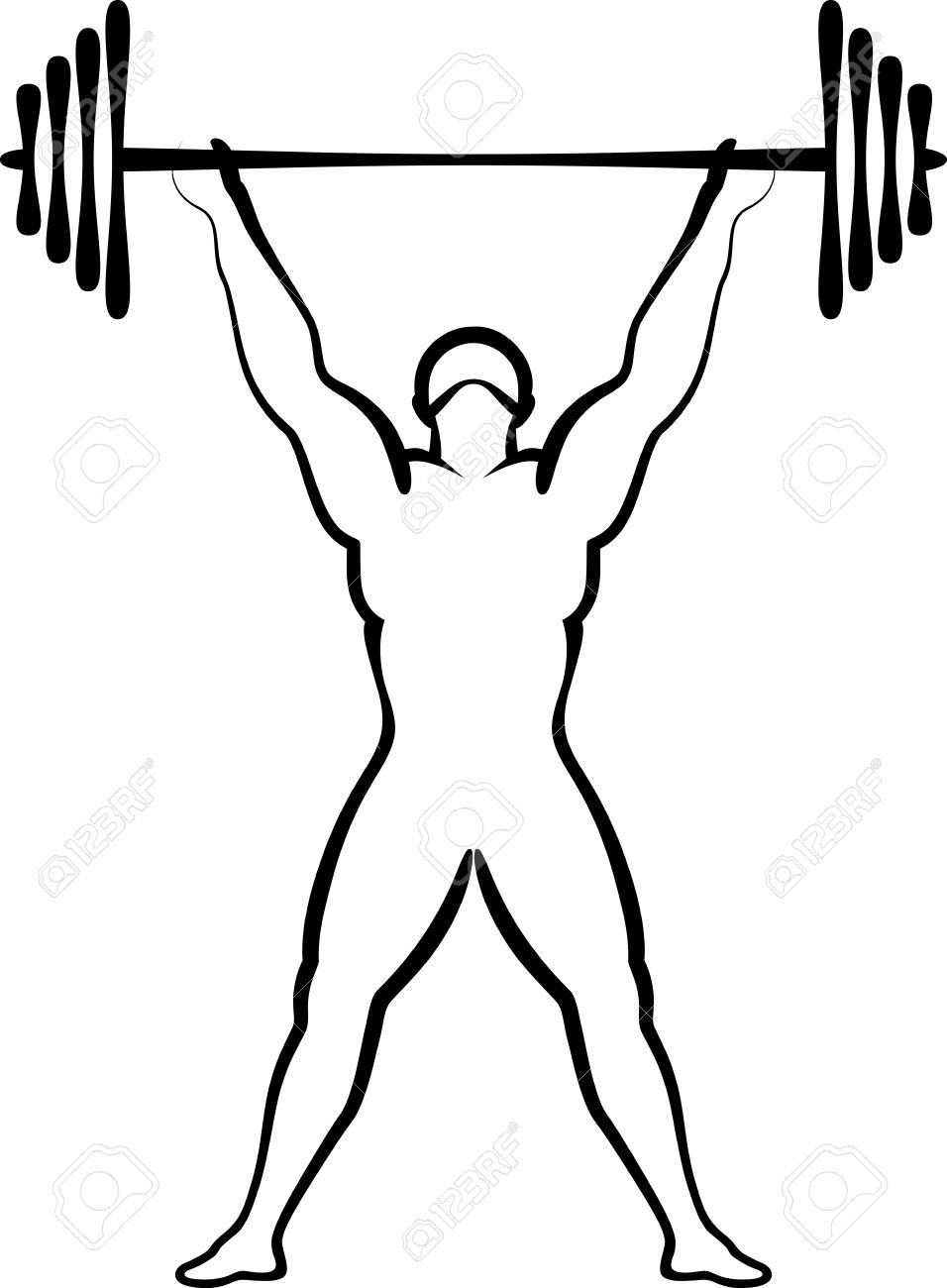 956x1300 weightlifting drawing heavy lifting for free download - Weightlifting Drawing