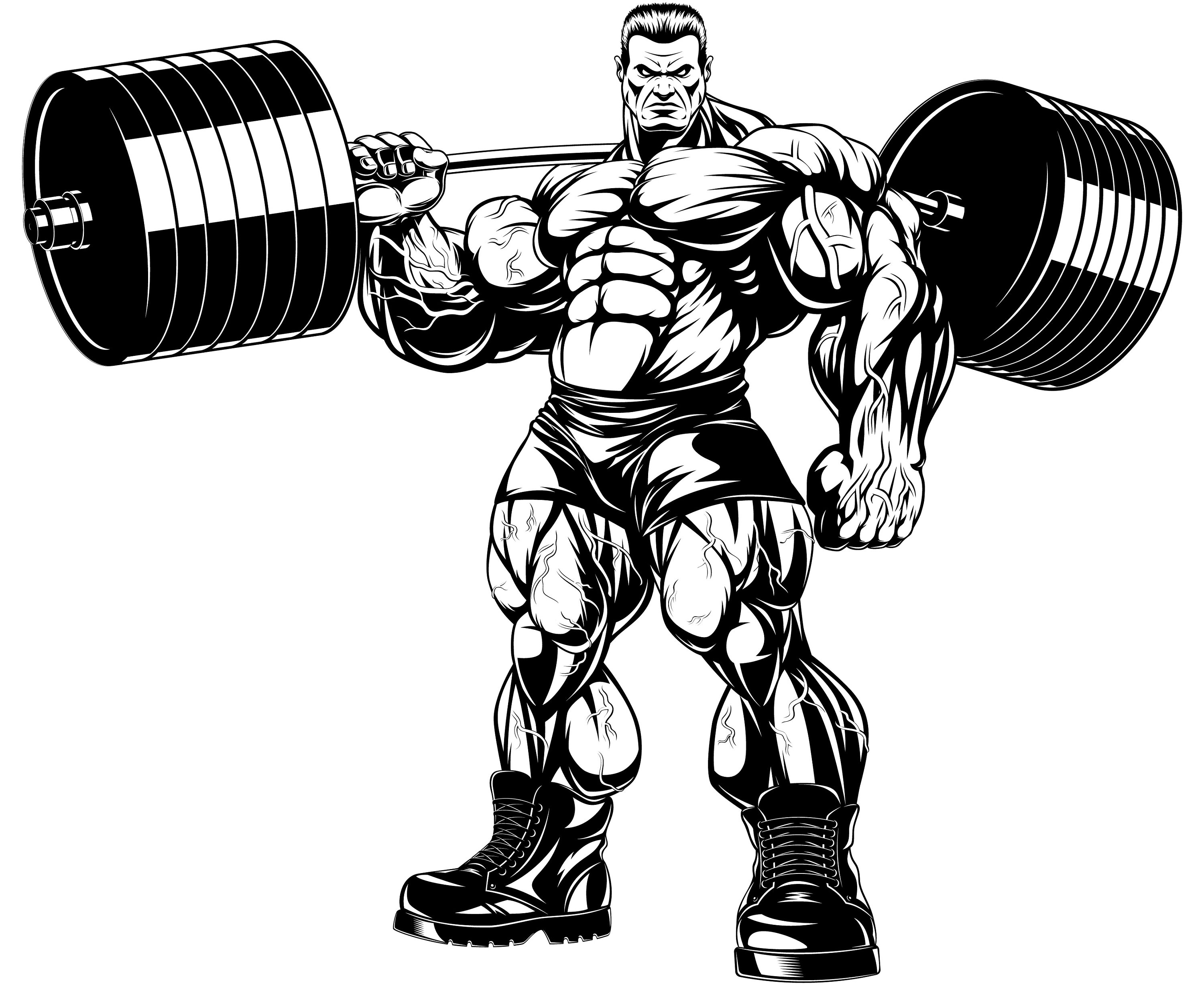 Weightlifting Drawing Muscular For Free Download - Weightlifting Drawing. 
