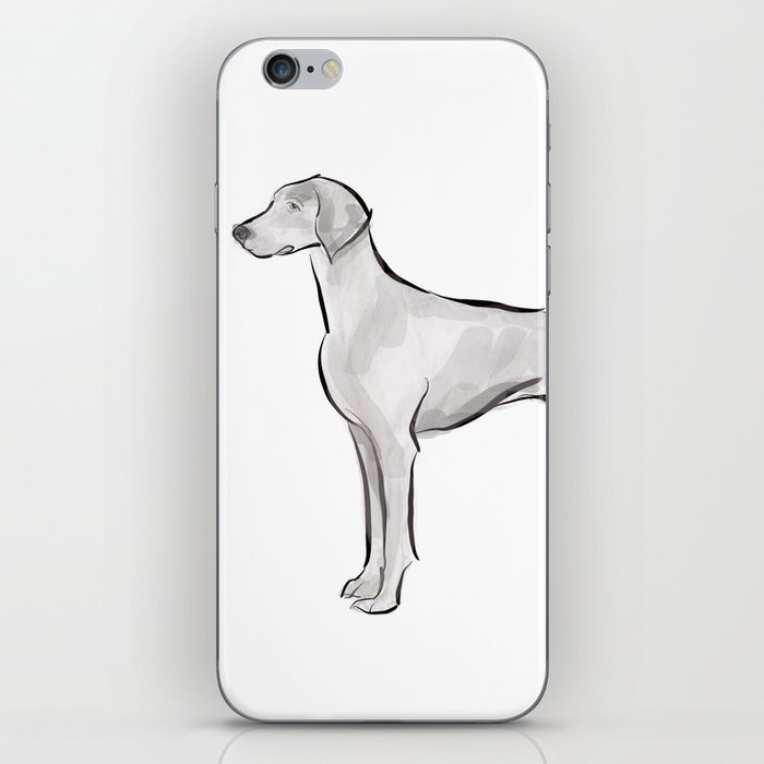 700x700 Weimaraner Ink Drawing Iphone Skin - Weimaraner Drawing