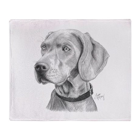 460x460 Weimaraner Blankets - Weimaraner Drawing