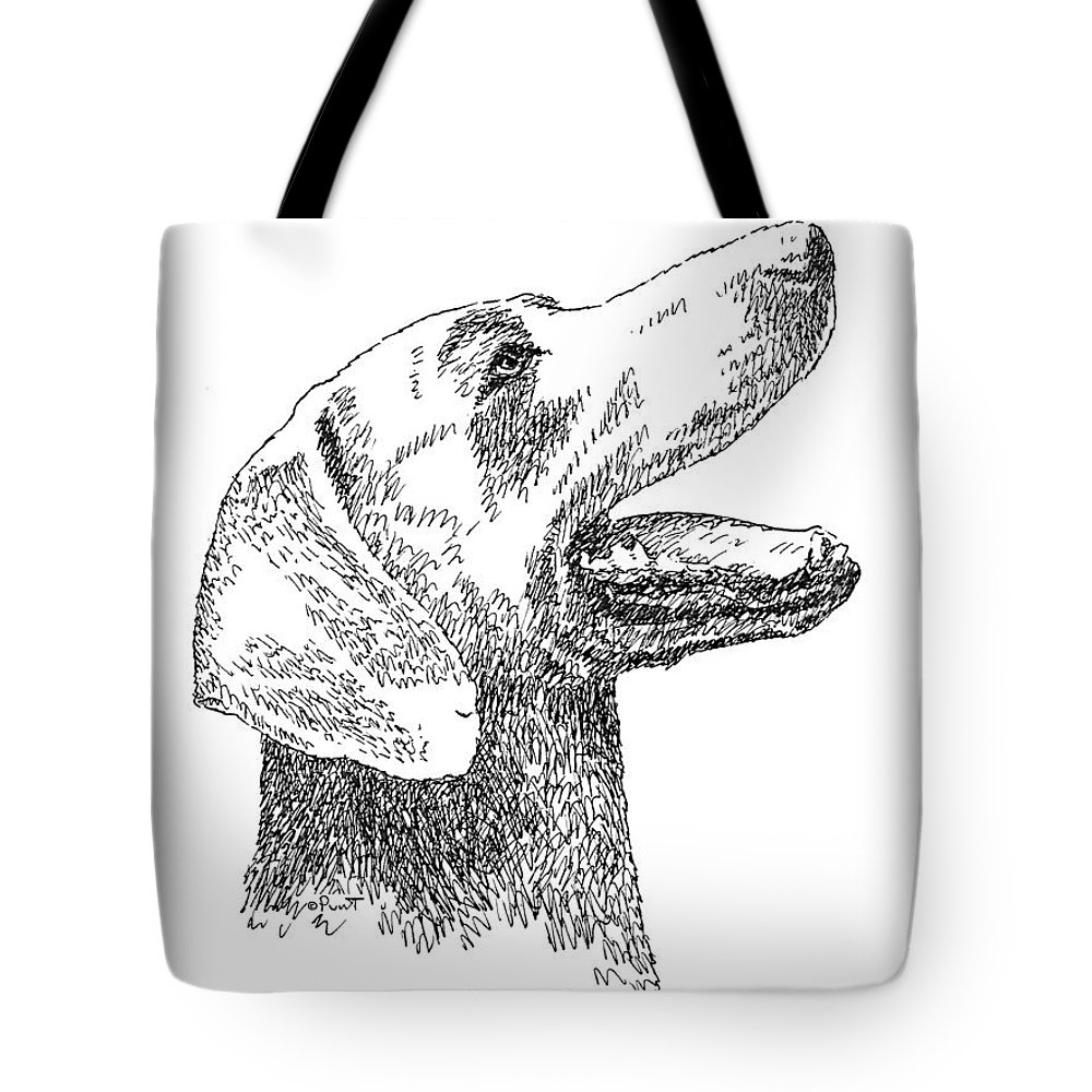 1000x1000 Weimaraner Drawing Tote Bag For Sale - Weimaraner Drawing