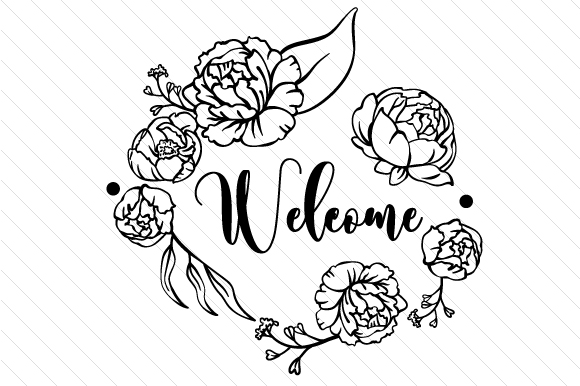 580x386 welcome with flowers - Welcome Drawing Images