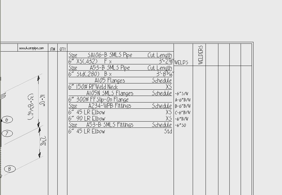 900x624 Getting Started With Acornpipe Software Index Quick Start Key - Weld Map Drawing Example