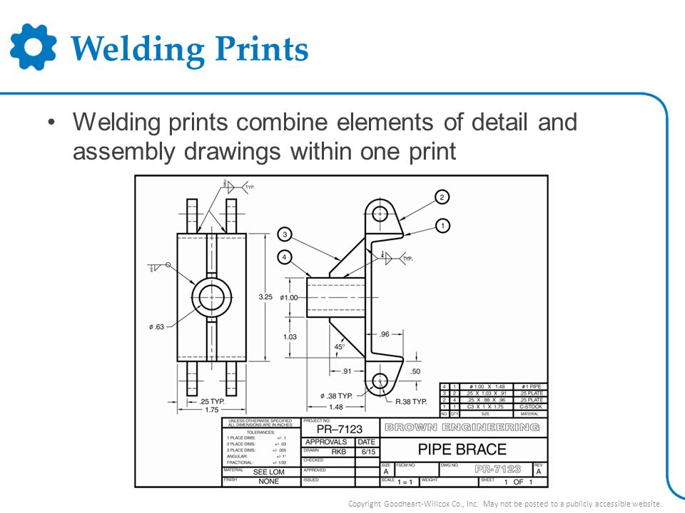 Welding Assembly Drawing