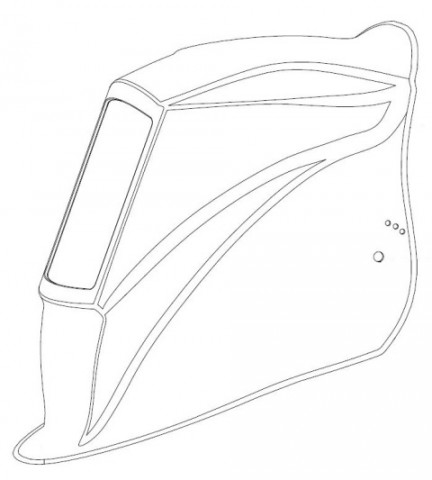 432x480 Shell Parts For Welding Helmets Grating Frp Australia - Welding Helmet Drawing