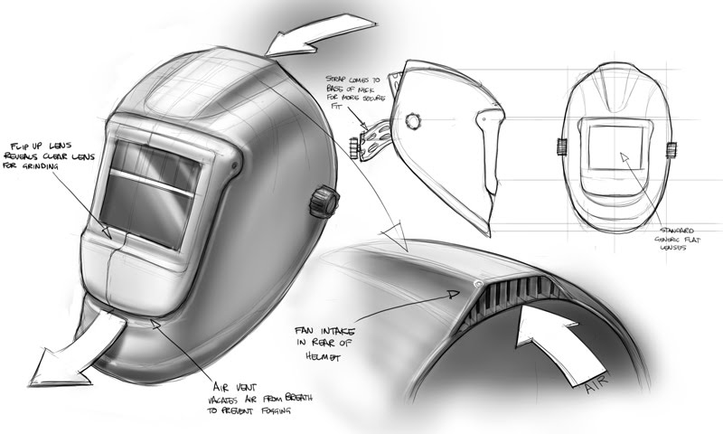 800x480 Designing An Improved Welding Helmet - Welding Helmet Drawing