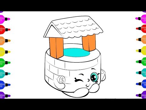 480x360 How To Draw A Well For Childrencoloring Pages For Kids Learn - Well Drawing