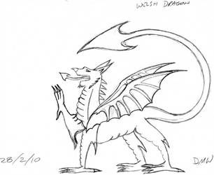 306x250 welsh dragon its old drawing - Welsh Dragon Drawing