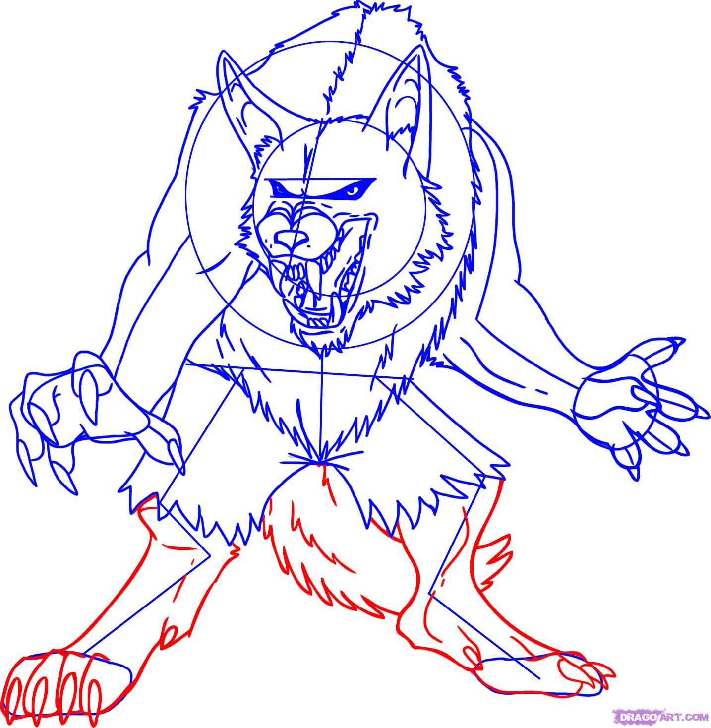 Werewolf Drawing Tutorial at Explore collection of