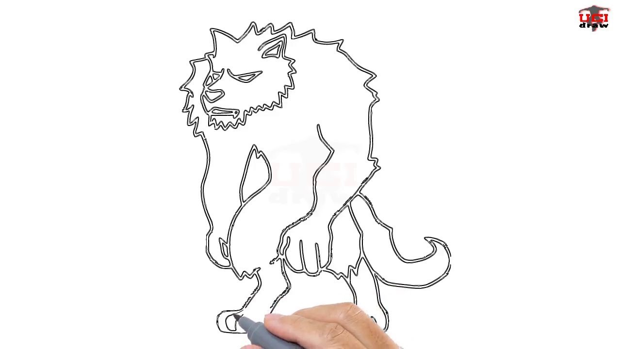 Werewolf Drawing Tutorial at Explore collection of