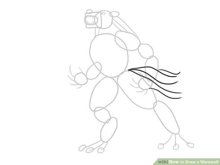 728x546 Ways To Draw A Werewolf - Werewolf Drawing Tutorial