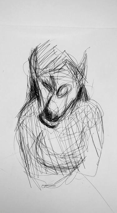 375x684 werewolf drawing - Werewolf Drawings