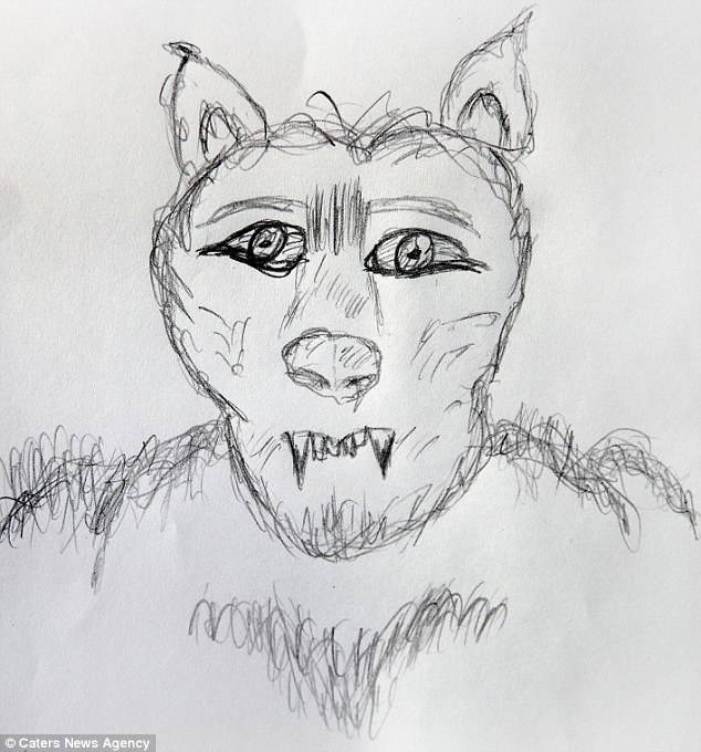 634x680 terrified couple 'came face to face with a wild panther like beast - Werewolf Face Drawing