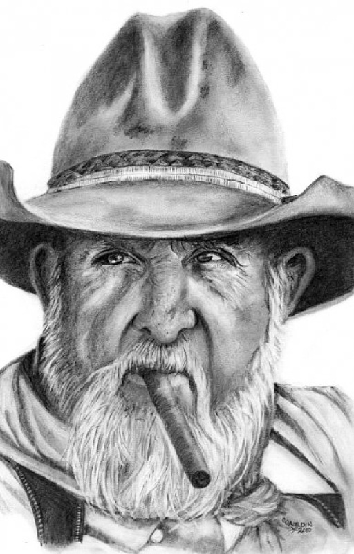 512x800 graphite gallery western - Western Cowboy Drawings