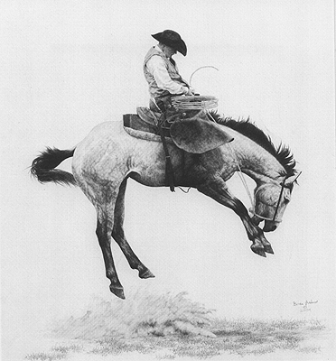 372x400 western gift idea - Western Cowboy Drawings