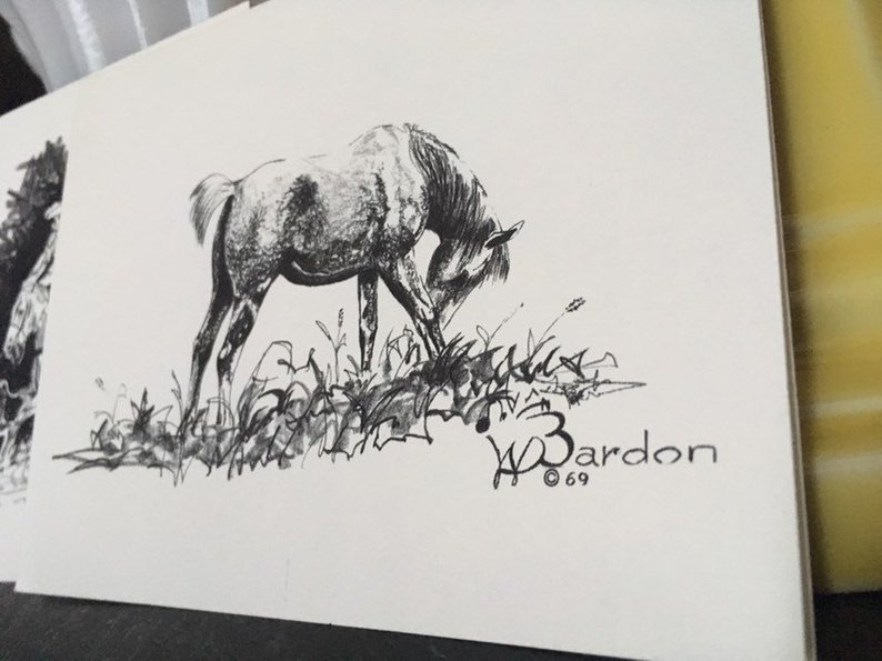 794x595 western art horse art ivan bardon horses pencil sketches etsy - Western Drawings