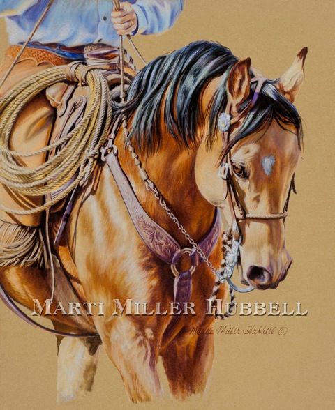 480x588 Buckskin Beauty - Western Horse Drawings