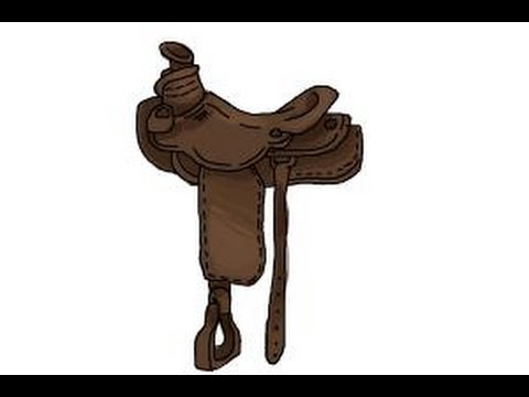 480x360 how to draw a saddle - Western Saddle Drawing