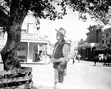 385x308 Ronald Reagan Promotional Photograph In Western Town Drawing - Western Town Drawing