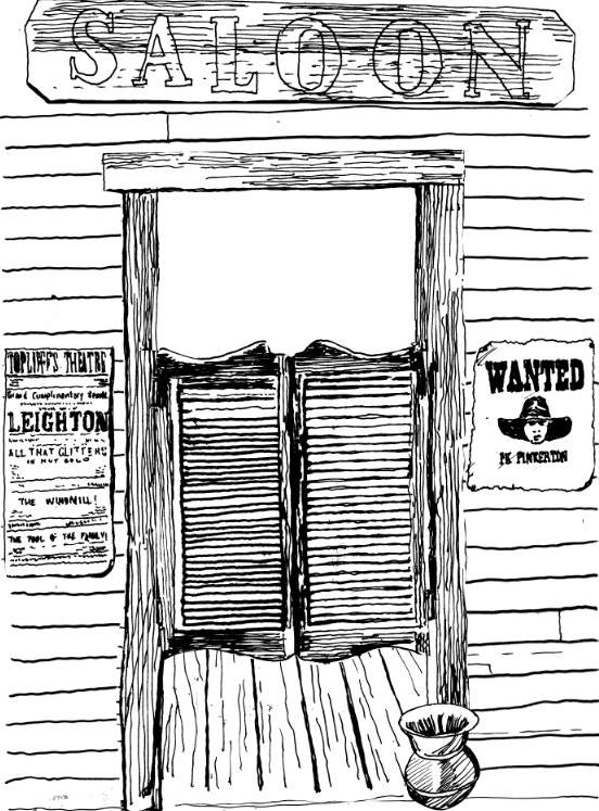 552x747 Western Mysteries Blog Historical Inaccuracies Rule! - Western Town Drawing