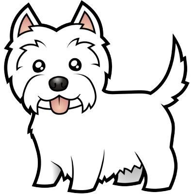 400x400 image result for simple westie drawing small tattoo cartoon - Westie Drawing