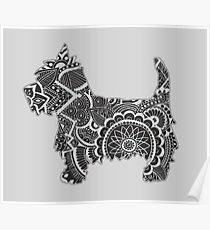210x230 westie drawing posters redbubble - Westie Drawing
