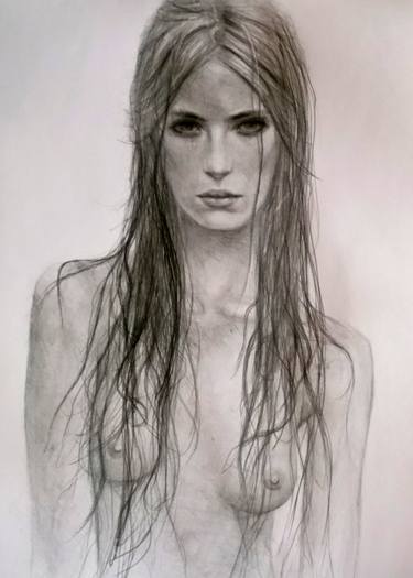 375x525 somewhere dry somewhere wet drawing - Wet Hair Drawing