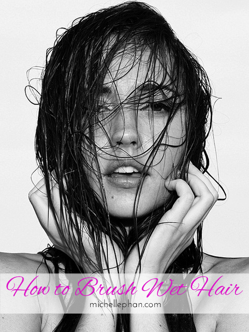 500x667 how to brush wet hair - Wet Hair Drawing