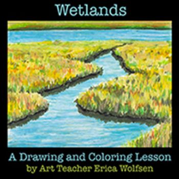 350x350 learn to draw wetlands art lessons learn to draw, drawings - Wetland Drawing