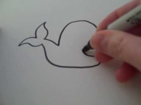 480x360 How To Draw A Cartoon Whale - Whale Cartoon Drawing