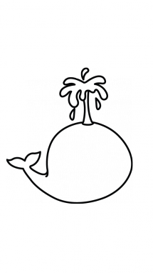 215x382 How To Draw An Angry Whale, Easy Step - Whale Drawing Easy