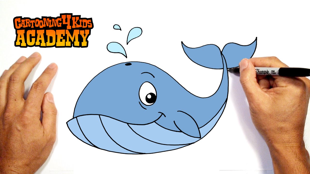 1280x720 How To Draw A Whale Art For Beginners - Whale Drawing For Kids