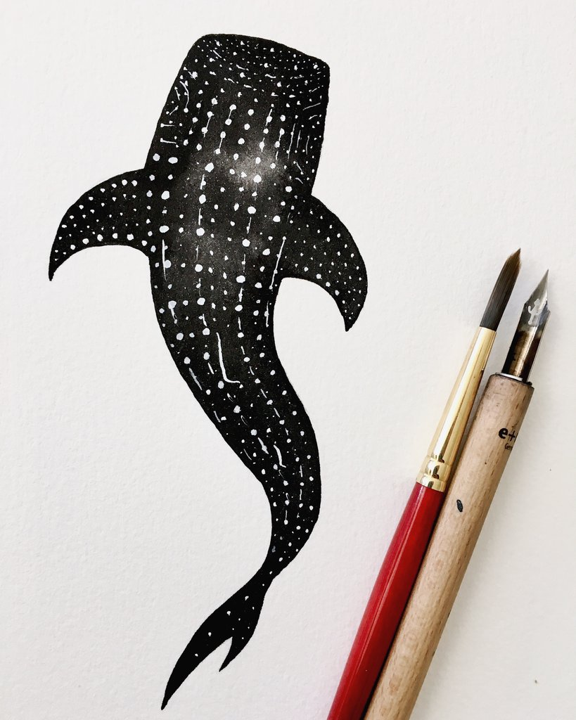 819x1024 Inktober Drawing - Whale Drawing Pictures