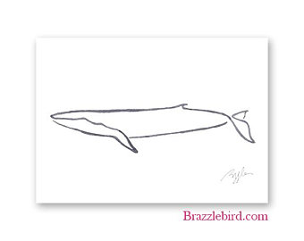 340x270 Whale Line Art Etsy - Whale Line Drawing