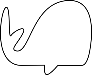 299x246 Skinny Outline Whale Clip Art - Whale Outline Drawing