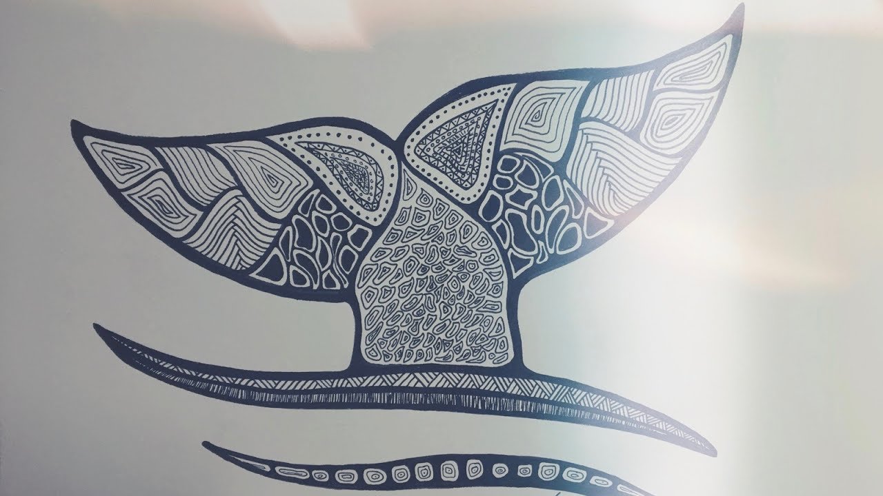 1280x720 Abstract Whales Tail - Whale Tail Drawing