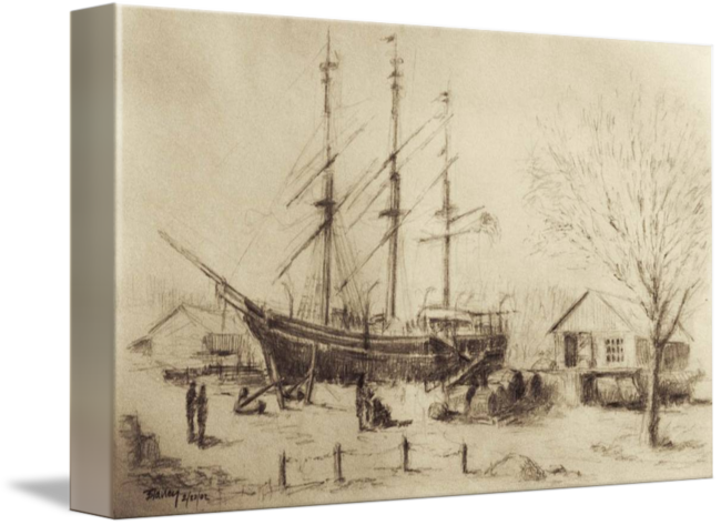650x473 Whaling Ship Charles W Morgan - Whaling Ship Drawing