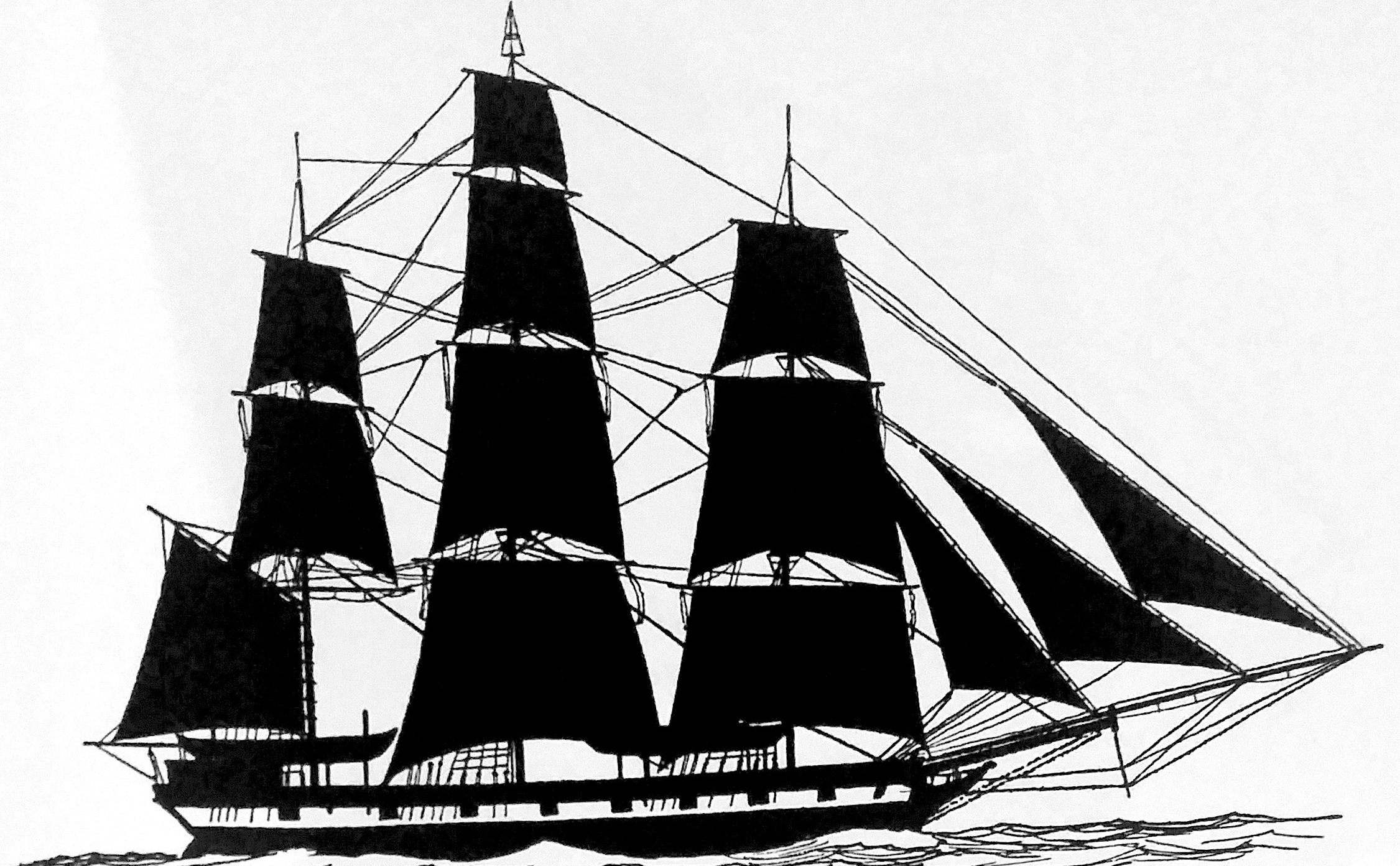 Whaling Ship Drawings