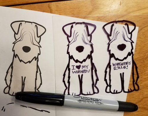 500x395 how to make soft coated wheaten terrier earrings - Wheaten Terrier Drawing