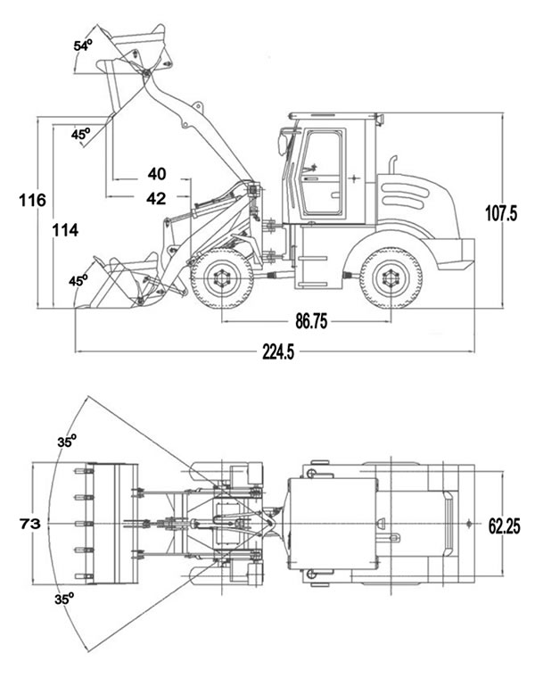 Wheel Loader Drawing at PaintingValley.com | Explore collection of ...