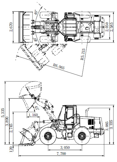 384x531 Zv Series Of New Type Wheel Loader - Wheel Loader Drawing